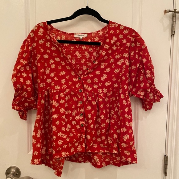 Madewell floral peplum top - Picture 1 of 3